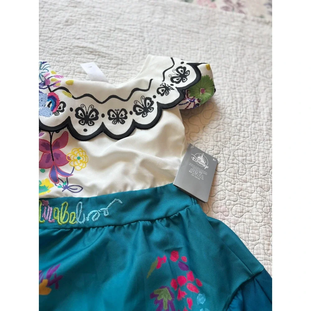 Disney Encanto Mirabel Costume Dress Girls Size 9/10 - Picture 6 of 7